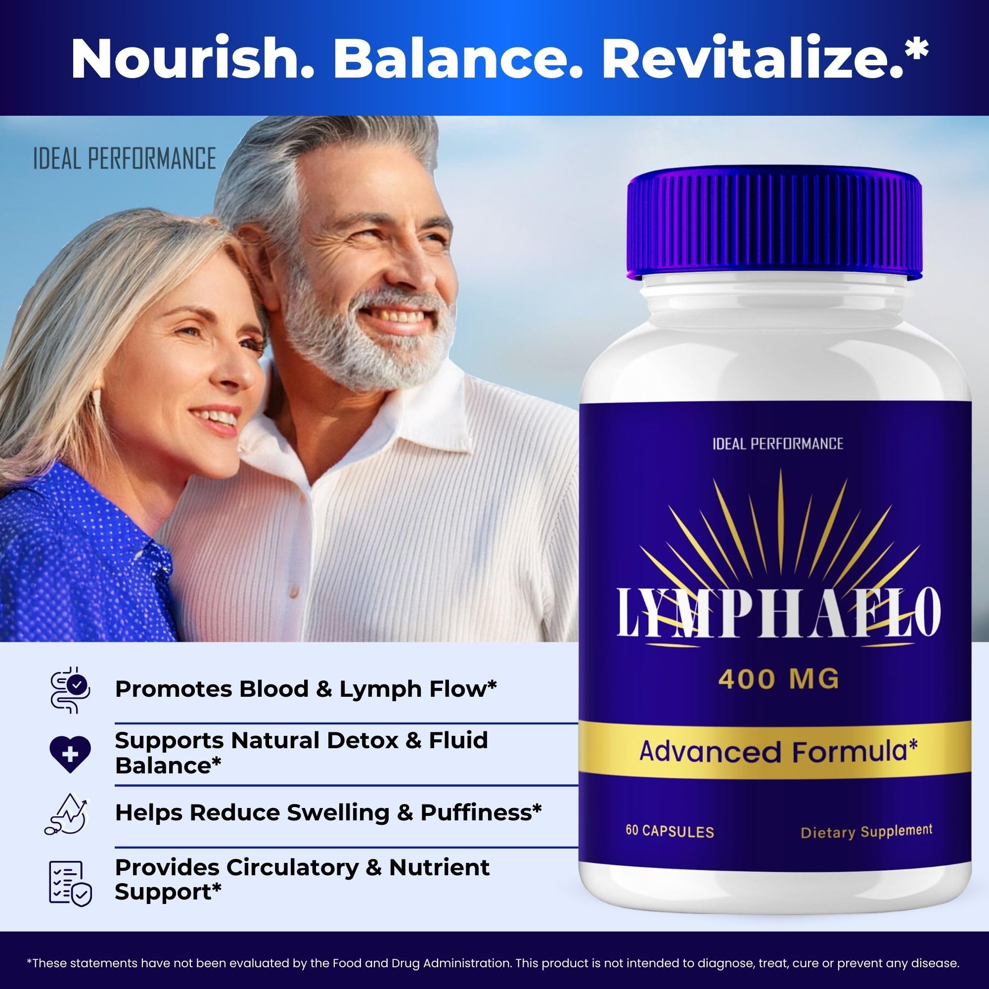 IDEAL PERFORMANCE LymphaFlo Advanced Blood Formula Capsules close-up
