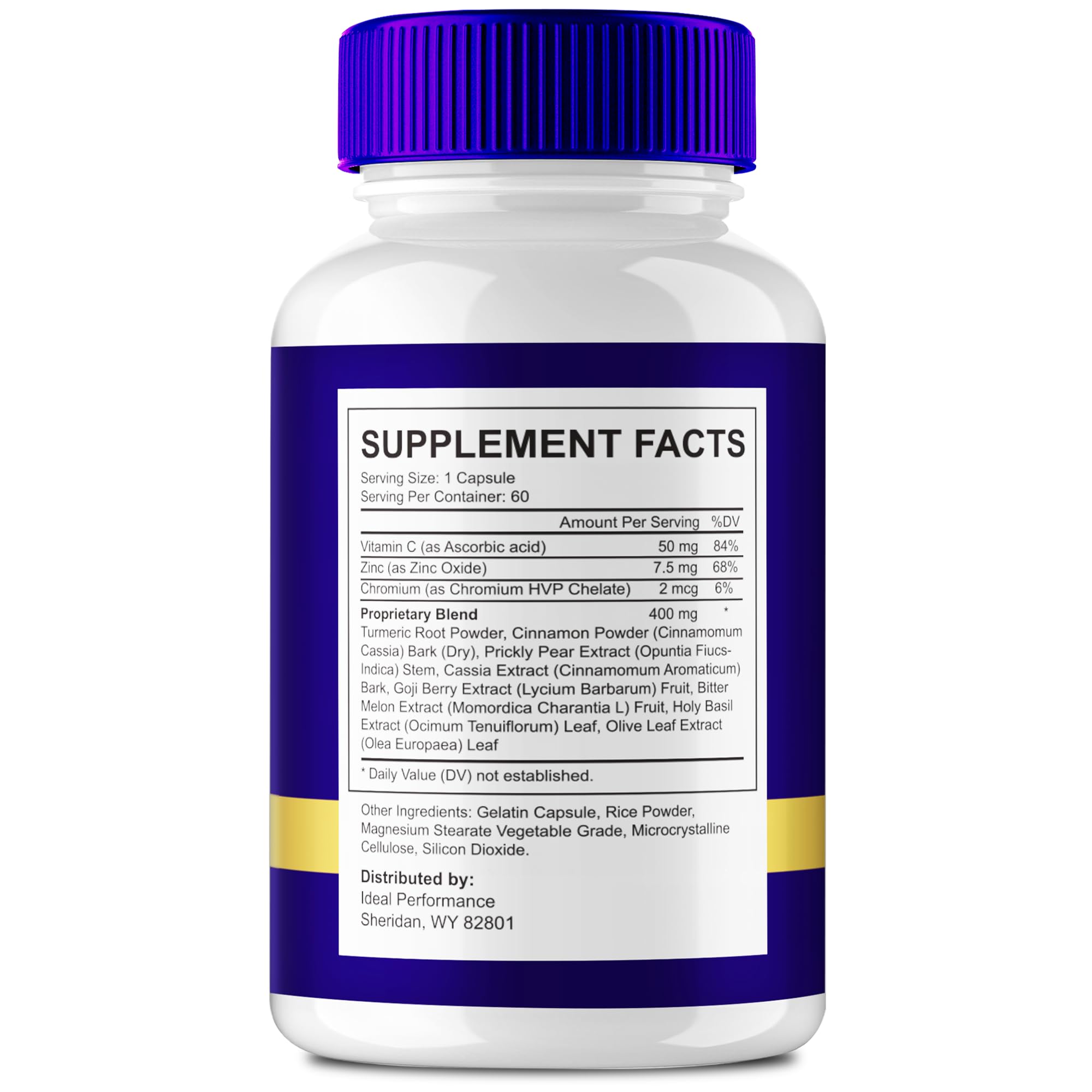 IDEAL PERFORMANCE LymphaFlo Advanced Blood Formula Capsules side view