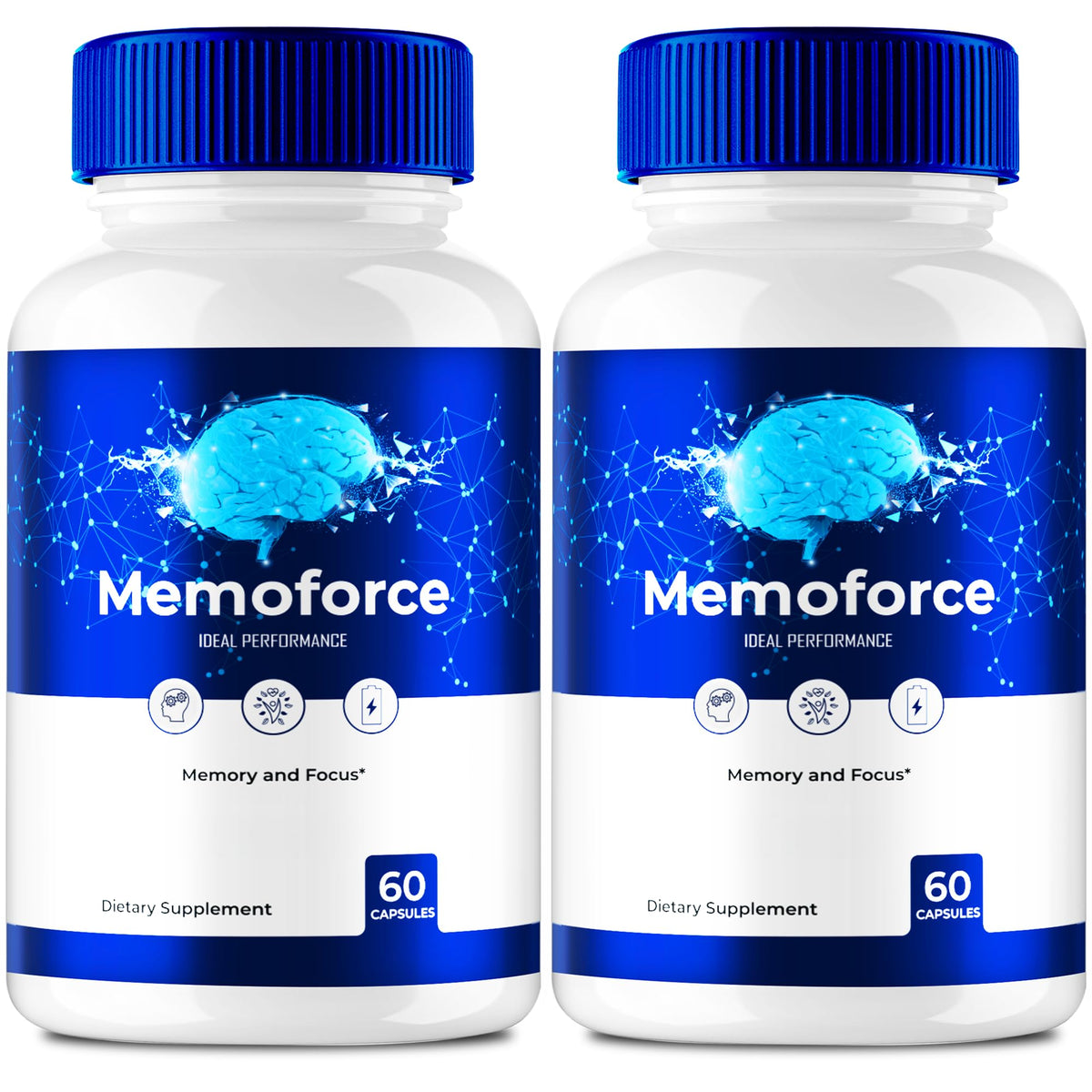 IDEAL PERFORMANCE Memoforce Capsules front view with packaging