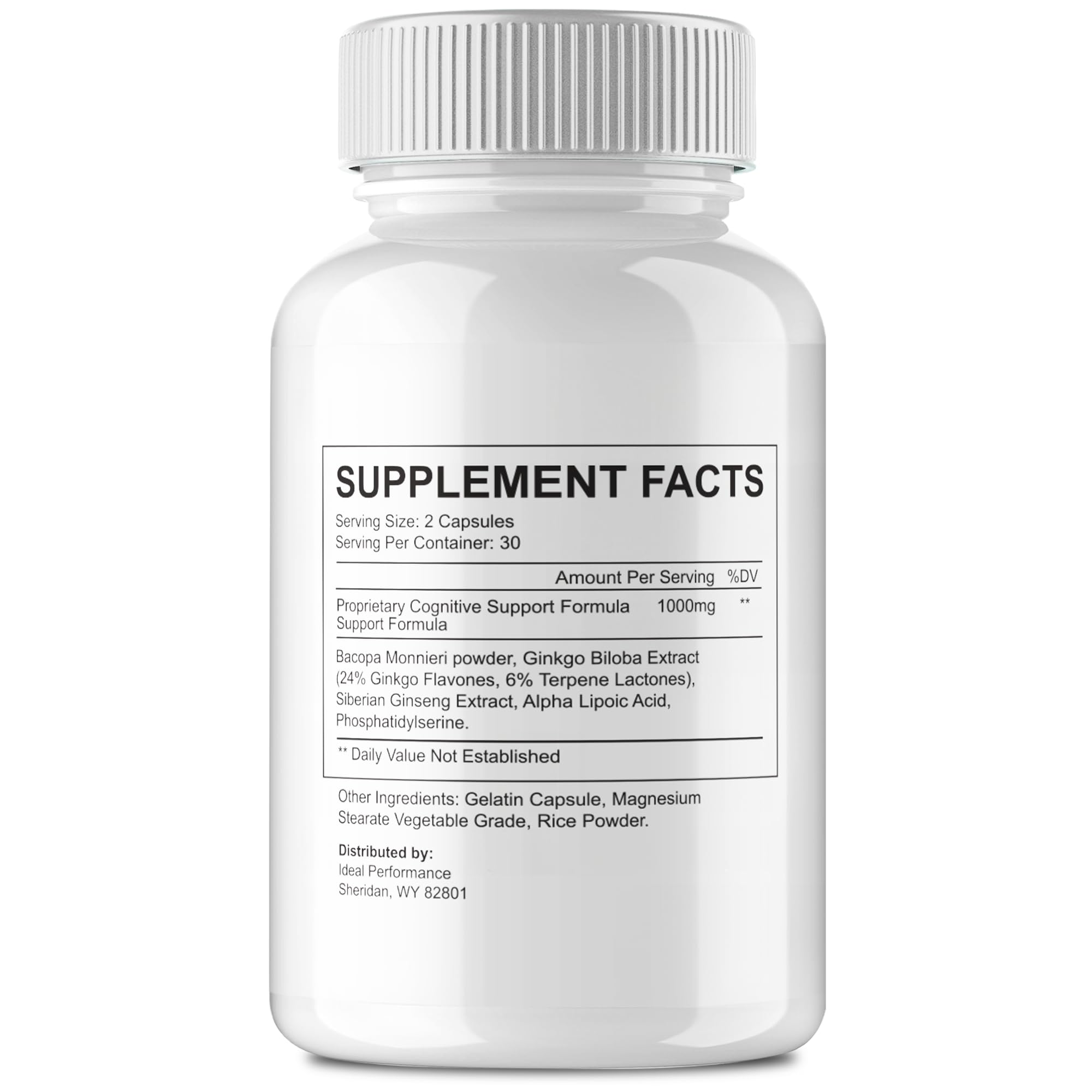 IDEAL PERFORMANCE Memopezil Capsules side view