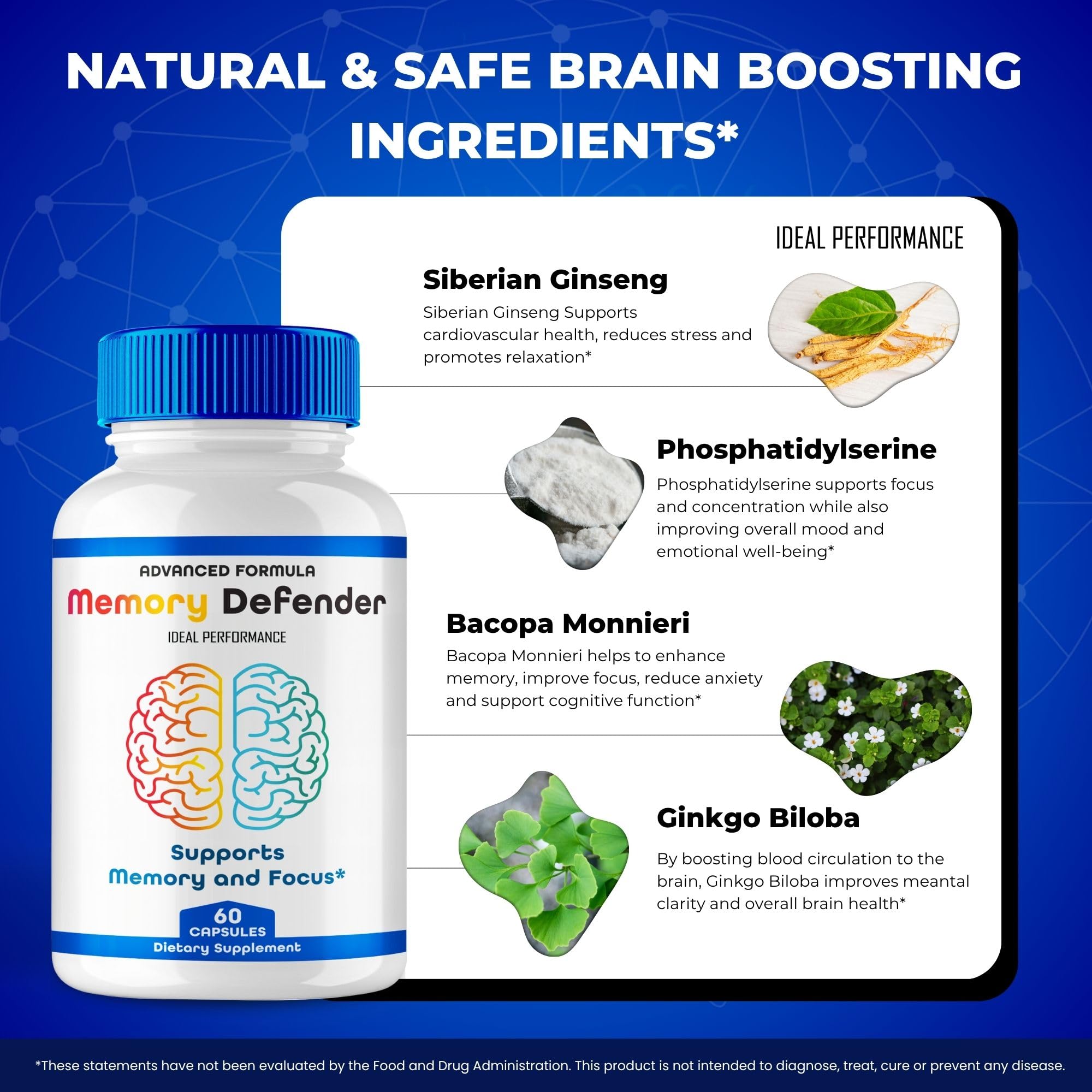 IDEAL PERFORMANCE Memory Defender Capsules close-up