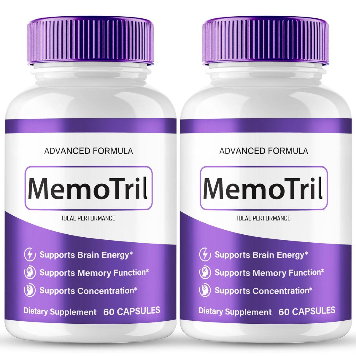 IDEAL PERFORMANCE MemoTril Memory Capsules front view