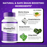 IDEAL PERFORMANCE MemoTril Memory Capsules on a table