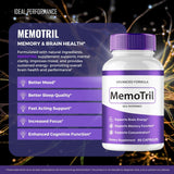 IDEAL PERFORMANCE MemoTril Memory Capsules open bottle