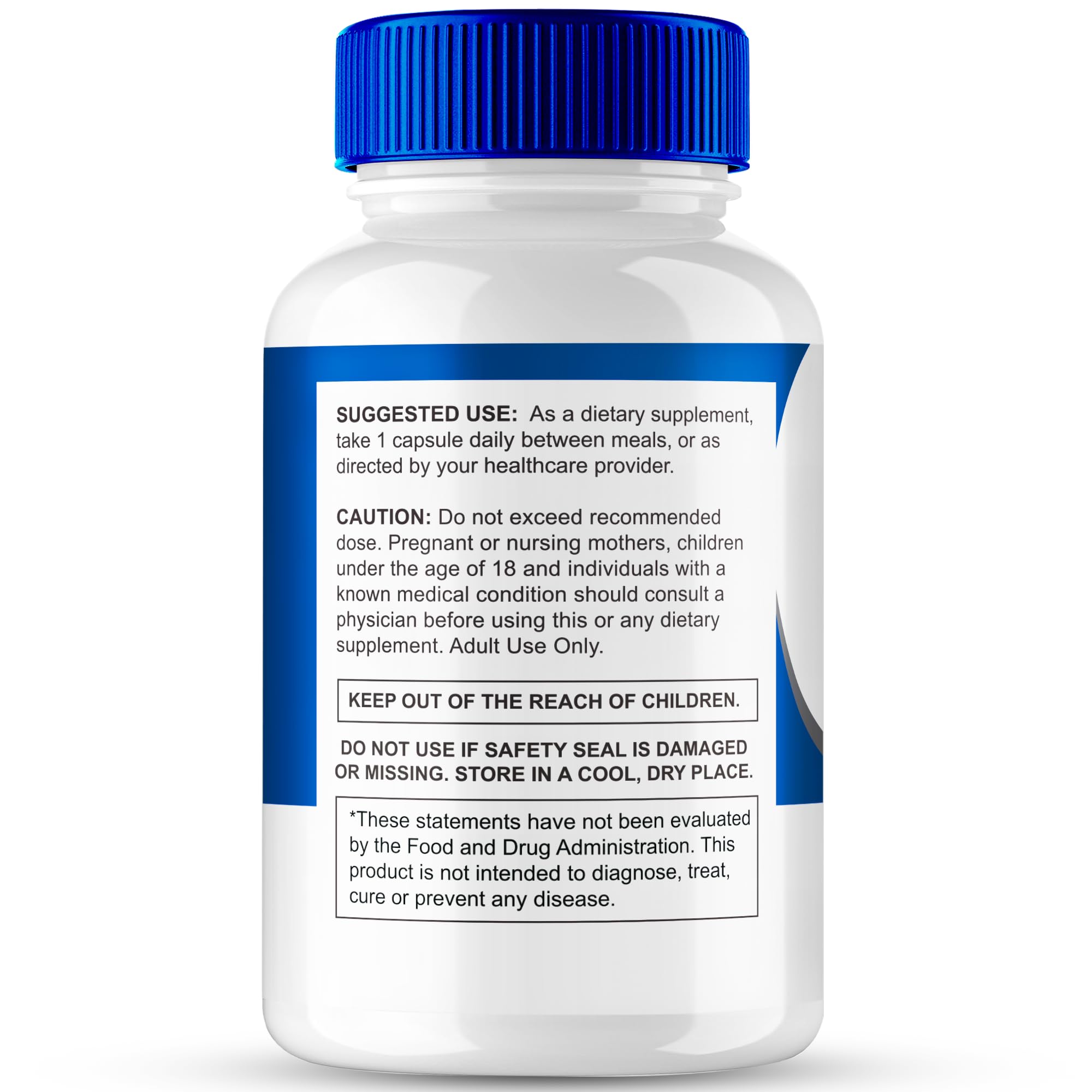 IDEAL PERFORMANCE Nerve Flow Supplement back view with ingredient list