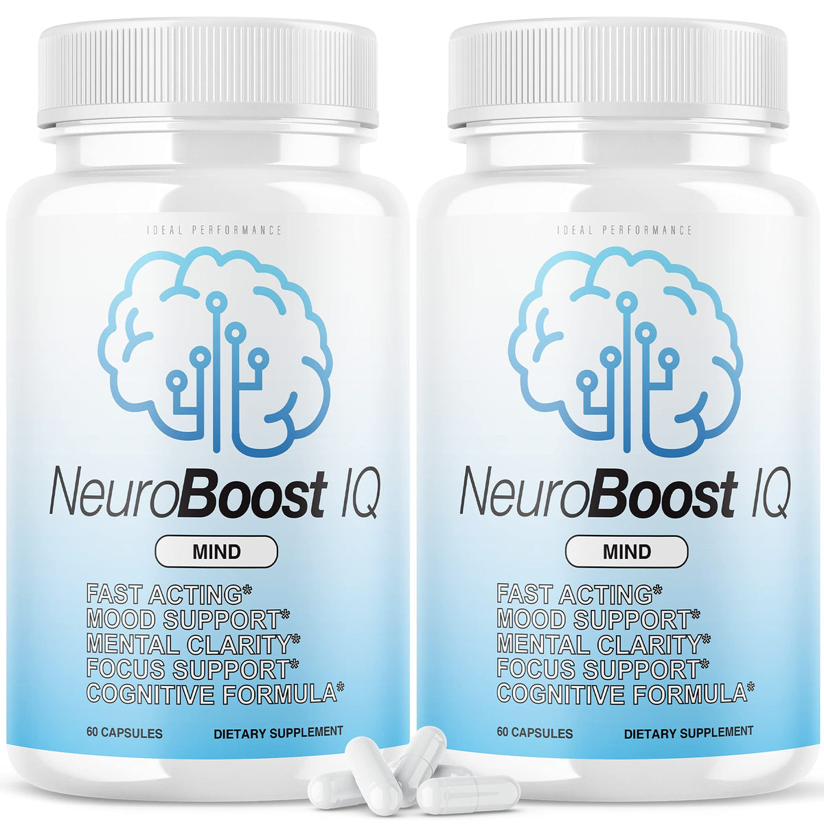 IDEAL PERFORMANCE Neuro support IQ Brain Supplement front view