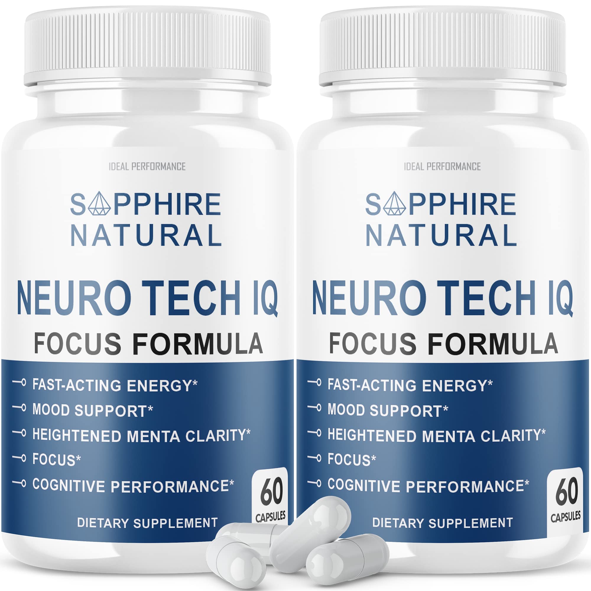 IDEAL PERFORMANCE Neuro Tech IQ Brain Supplement front view