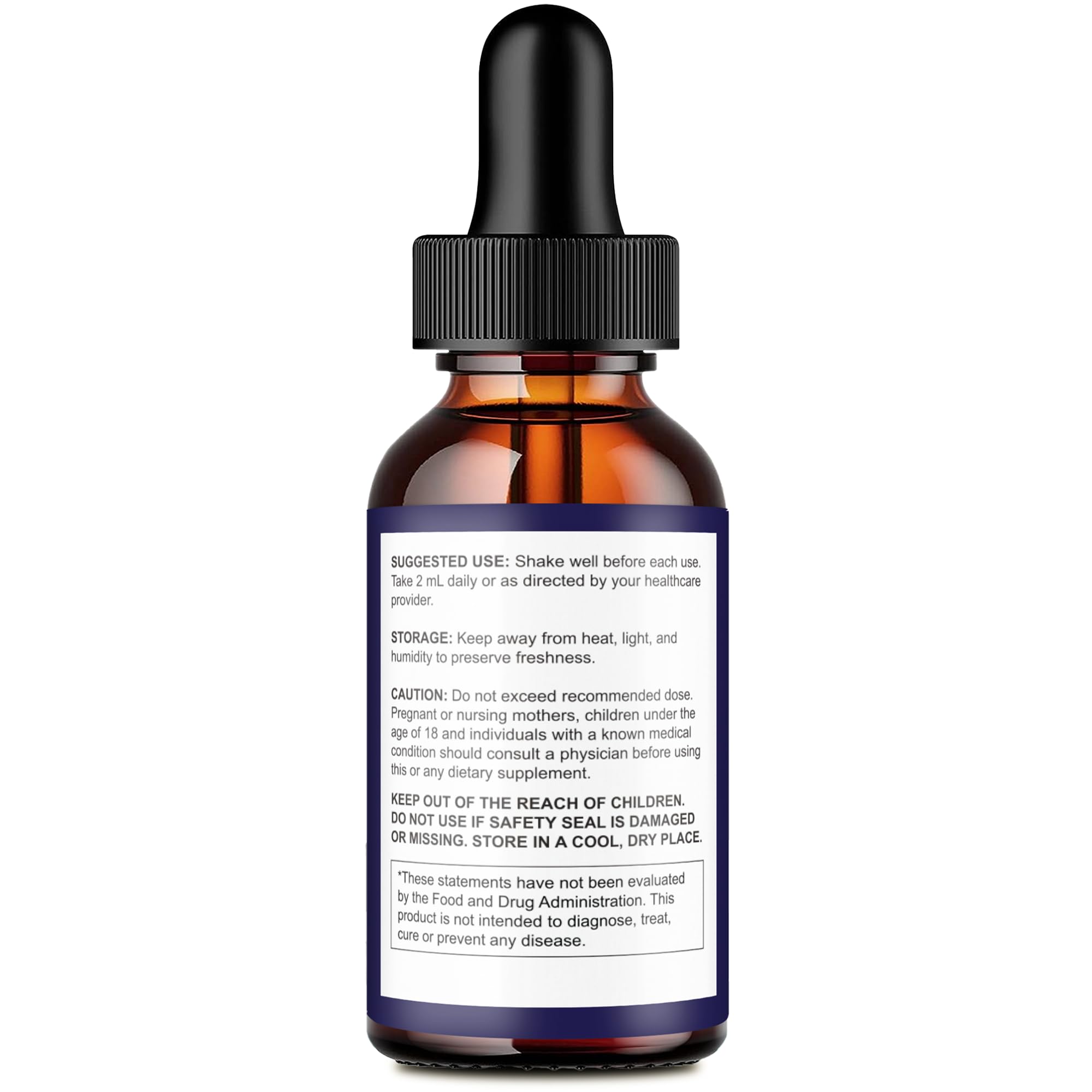 IDEAL PERFORMANCE Neurodyne Drops back view showing ingredients