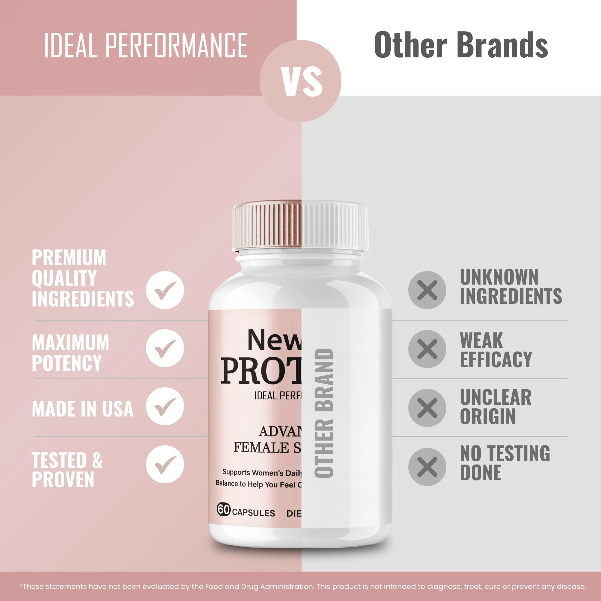 IDEAL PERFORMANCE New Era Protect Capsules for Women back view