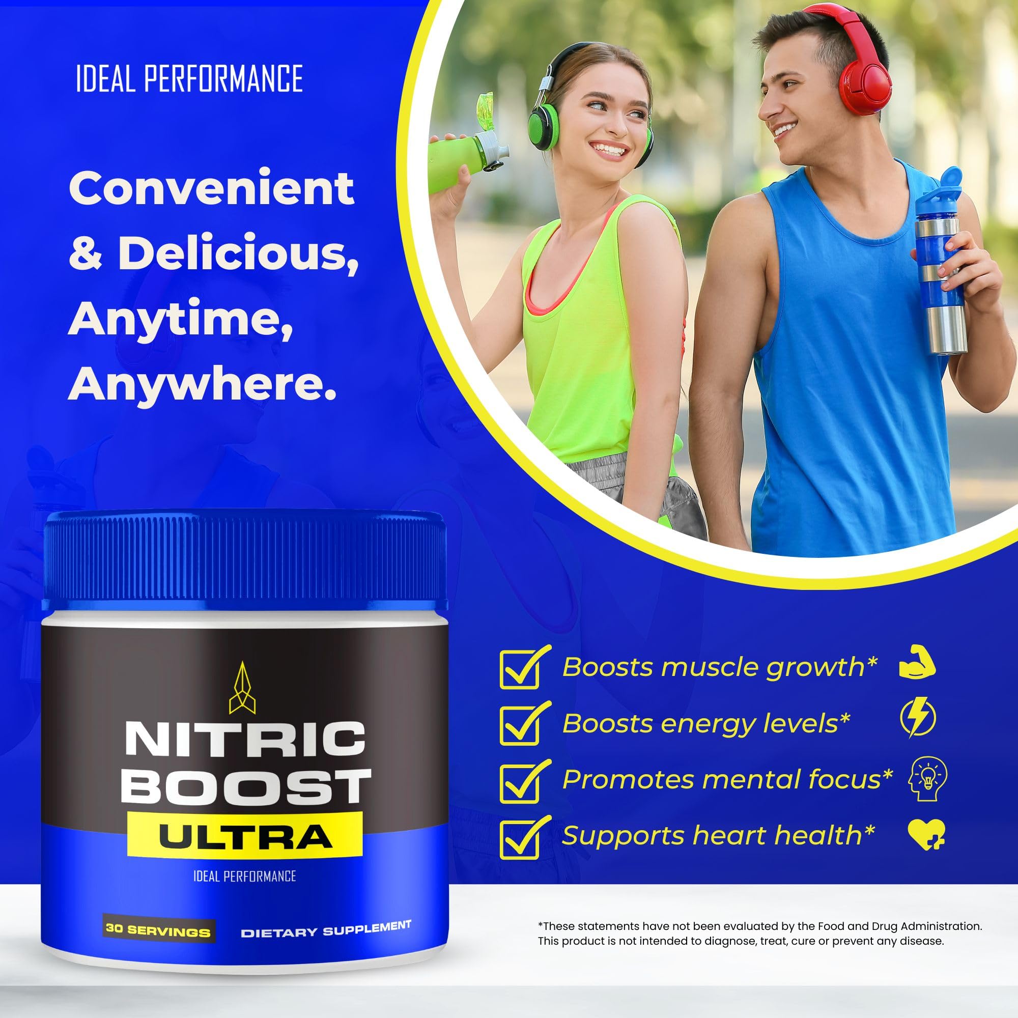 IDEAL PERFORMANCE Nitric support Ultra Powder mixed in water