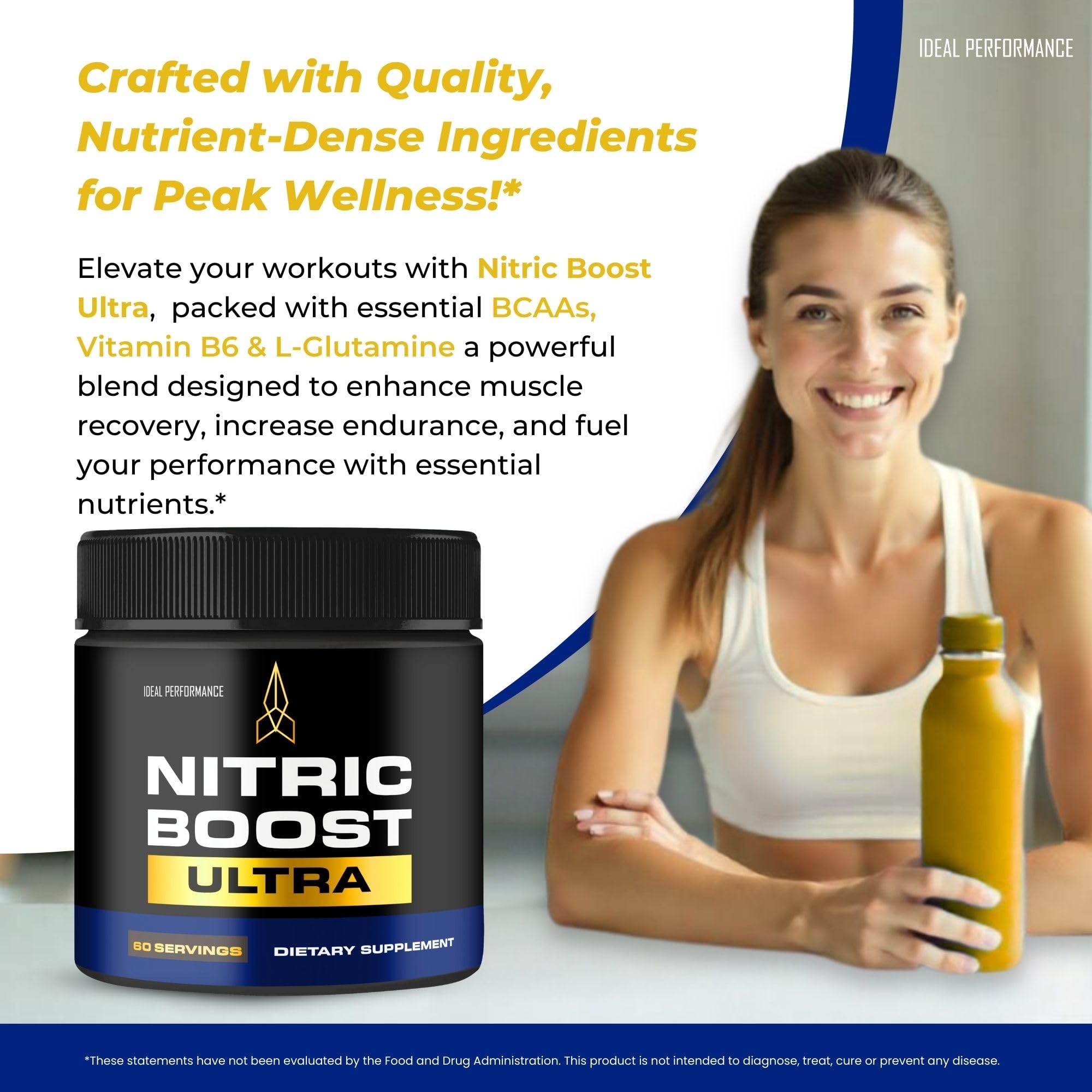 IDEAL PERFORMANCE Nitric support Ultra Purple Powder with shaker bottle
