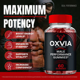 IDEAL PERFORMANCE Oxvia Male Performance Gummies close-up of gummies