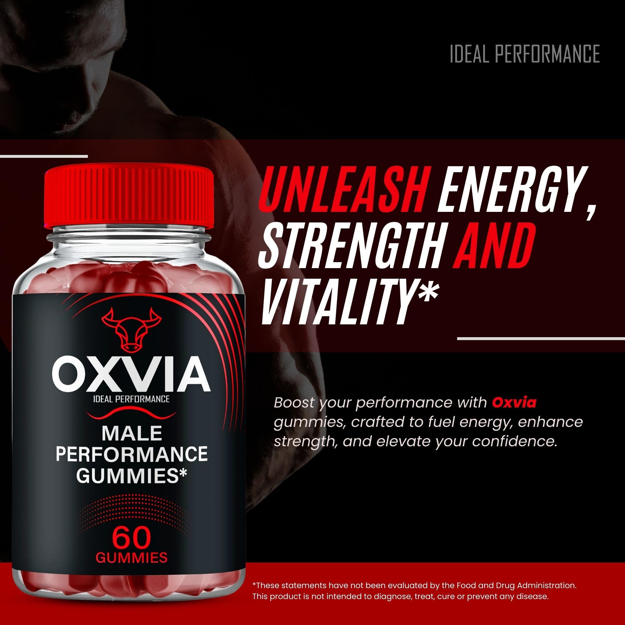 IDEAL PERFORMANCE Oxvia Male Performance Gummies nutritional information