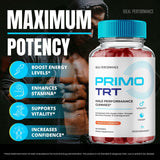 IDEAL PERFORMANCE Primo TRT Gummies in hand for size comparison