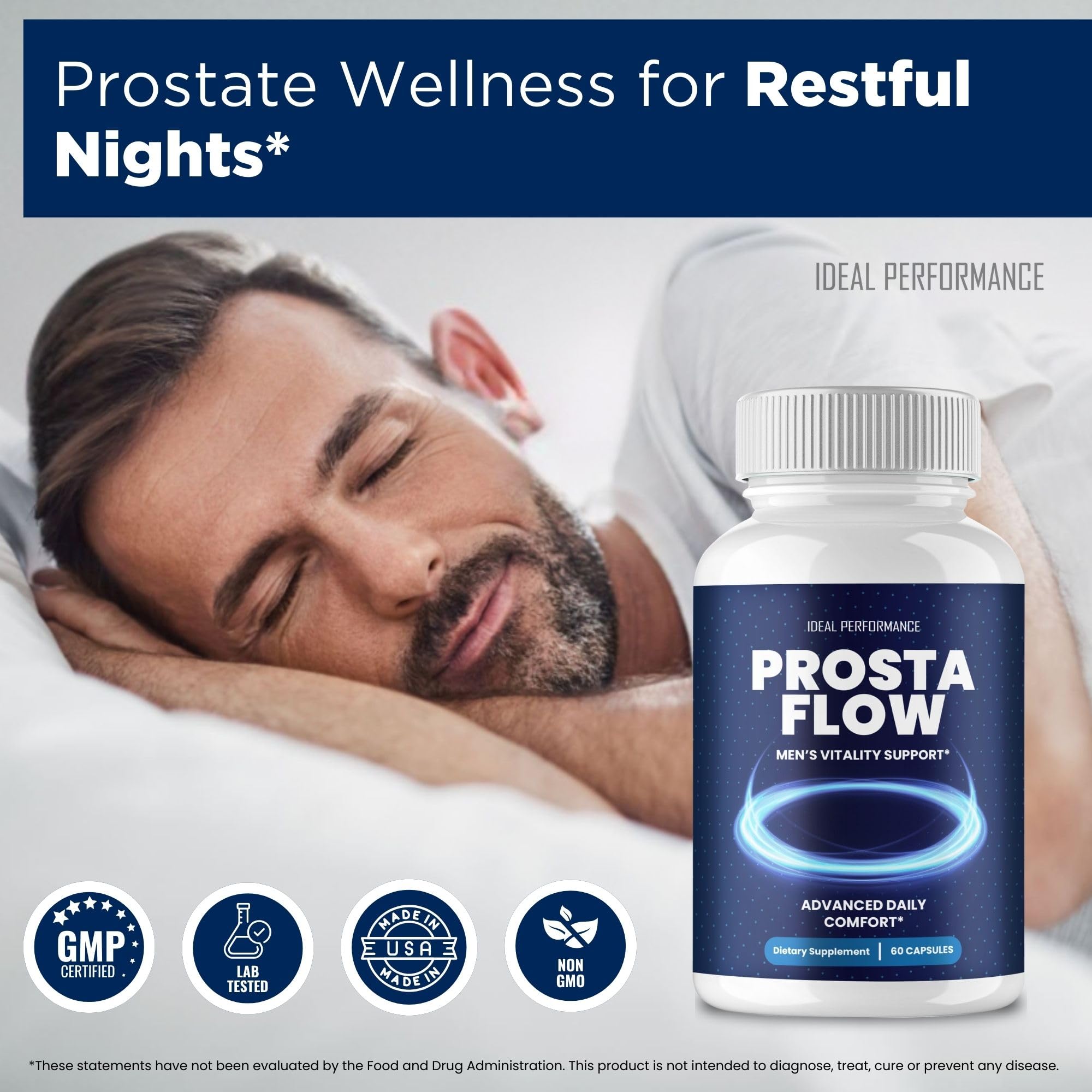 IDEAL PERFORMANCE Prosta Flow Capsules with dosage instructions