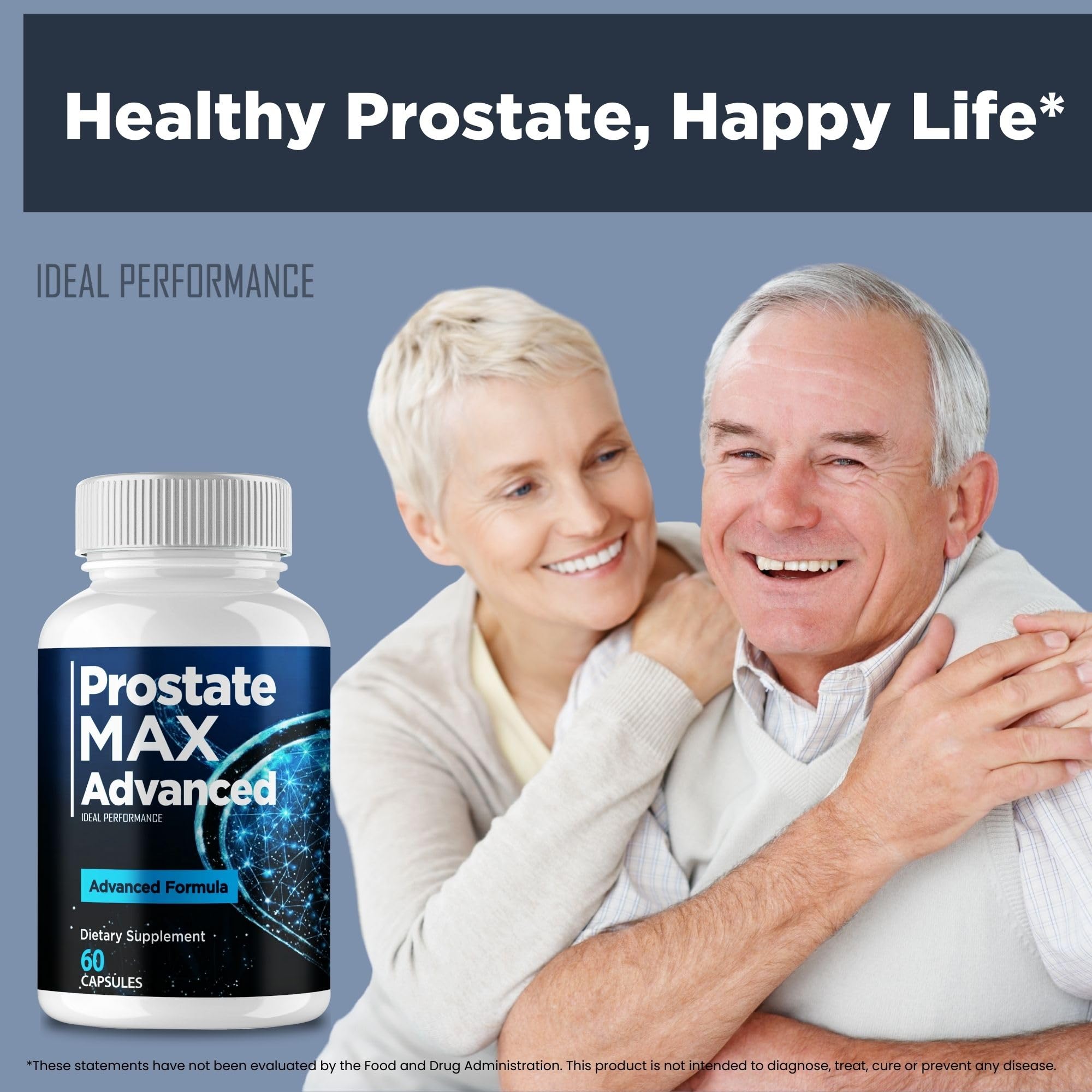 IDEAL PERFORMANCE Prostate Max Advanced Capsules with measuring spoon