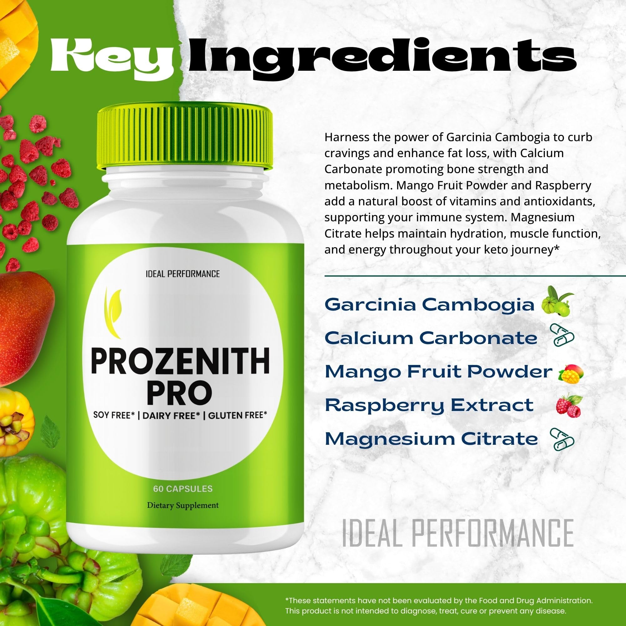 IDEAL PERFORMANCE Prozenith Capsules Pink Salt packaging details