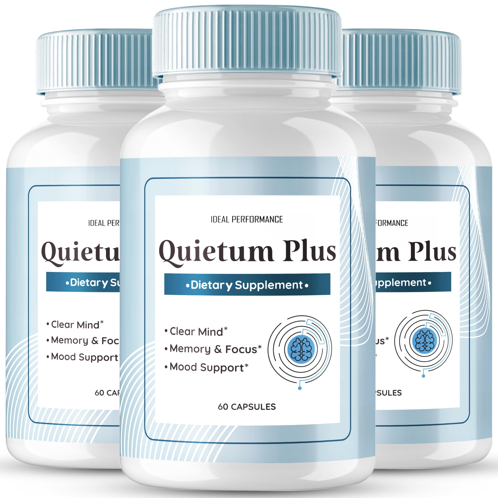 IDEAL PERFORMANCE Quietum Plus Tinnitus Relief Supplement front view