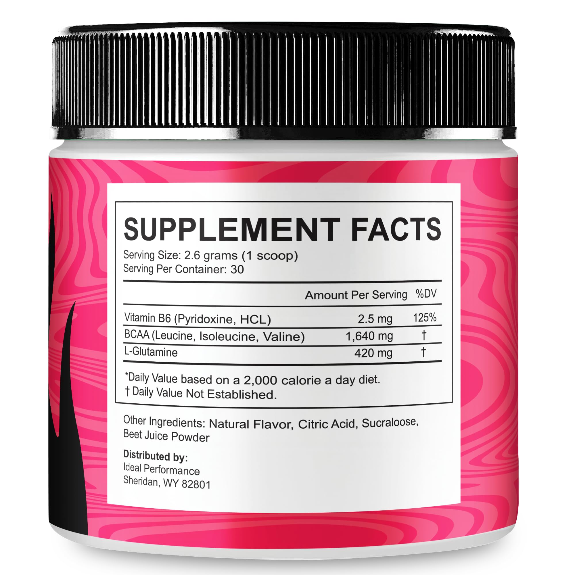 IDEAL PERFORMANCE SaltBurn Powder back view packaging