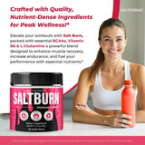 IDEAL PERFORMANCE SaltBurn Powder packaging with nutritional information