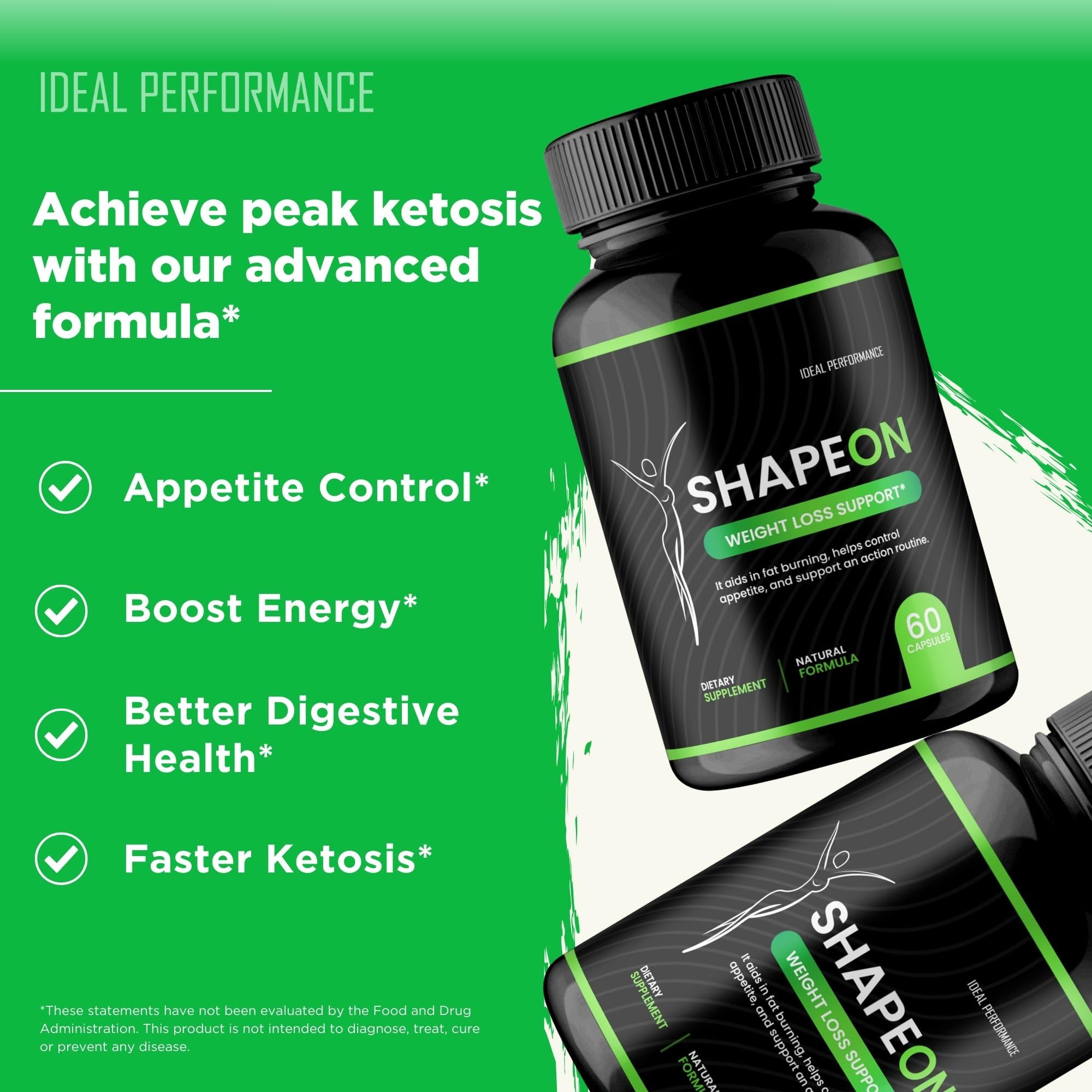 IDEAL PERFORMANCE ShapeOn Capsules in a hand for size comparison