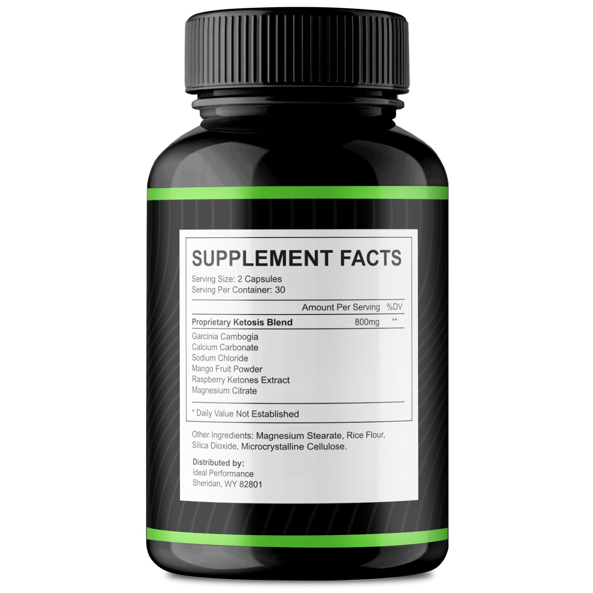 IDEAL PERFORMANCE ShapeOn Capsules side view showing capsule details