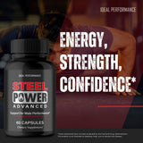 IDEAL PERFORMANCE Steel Power for Men Capsules in hand