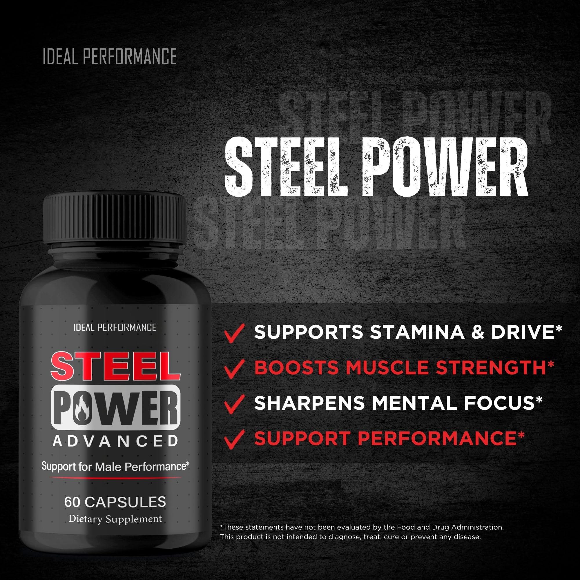 IDEAL PERFORMANCE Steel Power for Men Capsules lifestyle scene