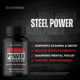 IDEAL PERFORMANCE Steel Power for Men Capsules with other supplements