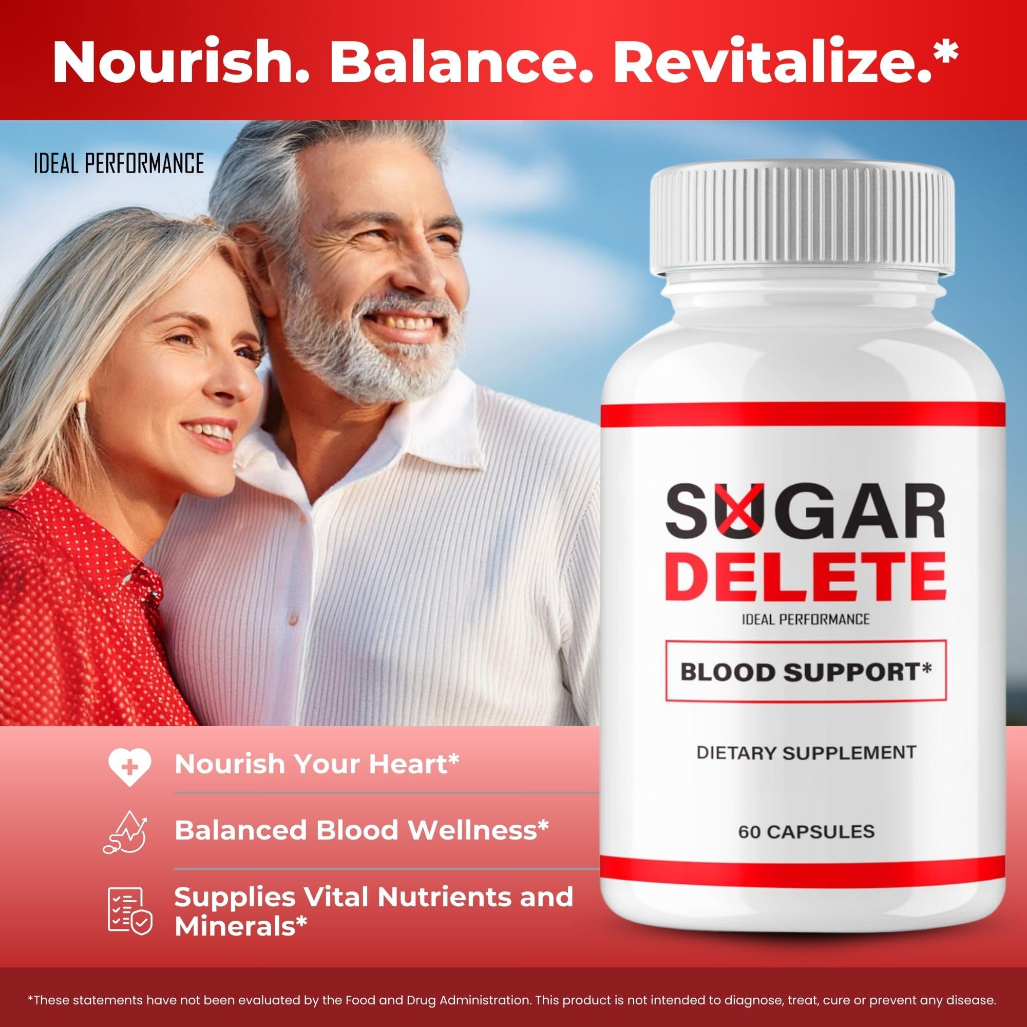 IDEAL PERFORMANCE Sugar Delete Capsules close-up of capsules