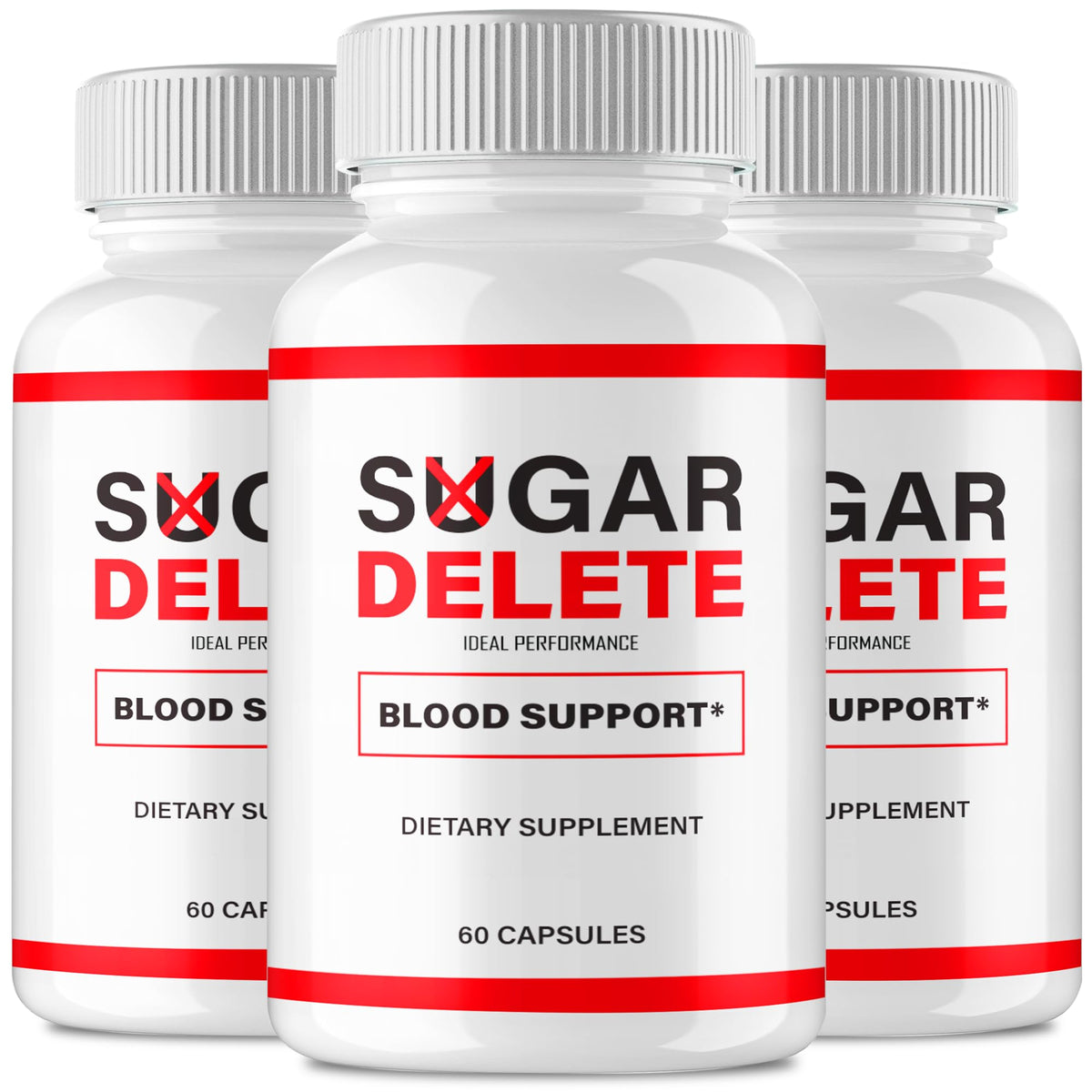 IDEAL PERFORMANCE Sugar Delete Capsules front view with package