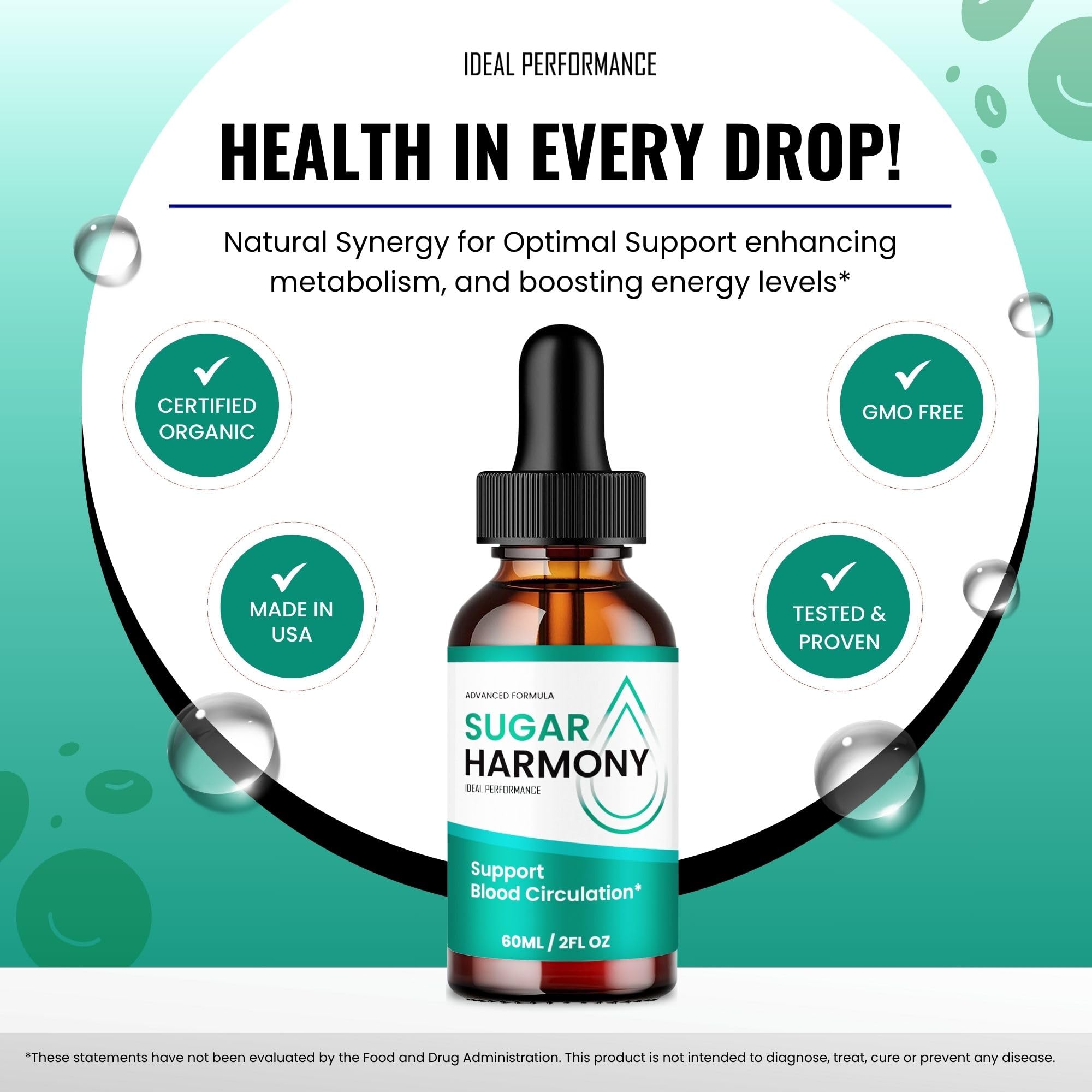IDEAL PERFORMANCE Sugar Harmony Drops ingredients list