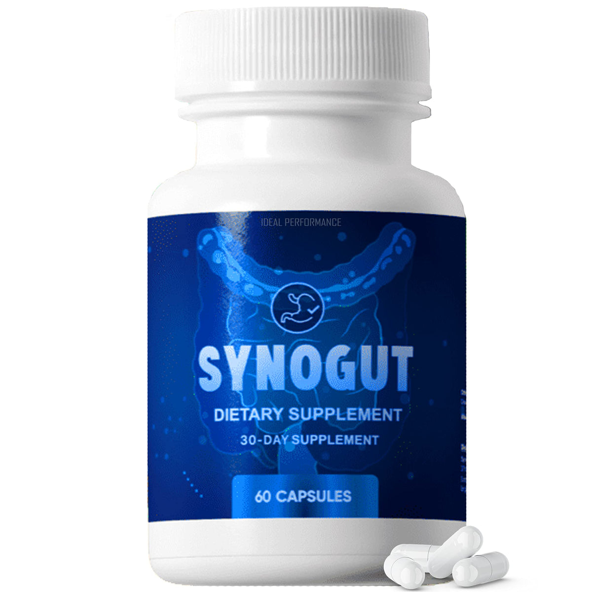 IDEAL PERFORMANCE Synogut Dietary Supplement front view