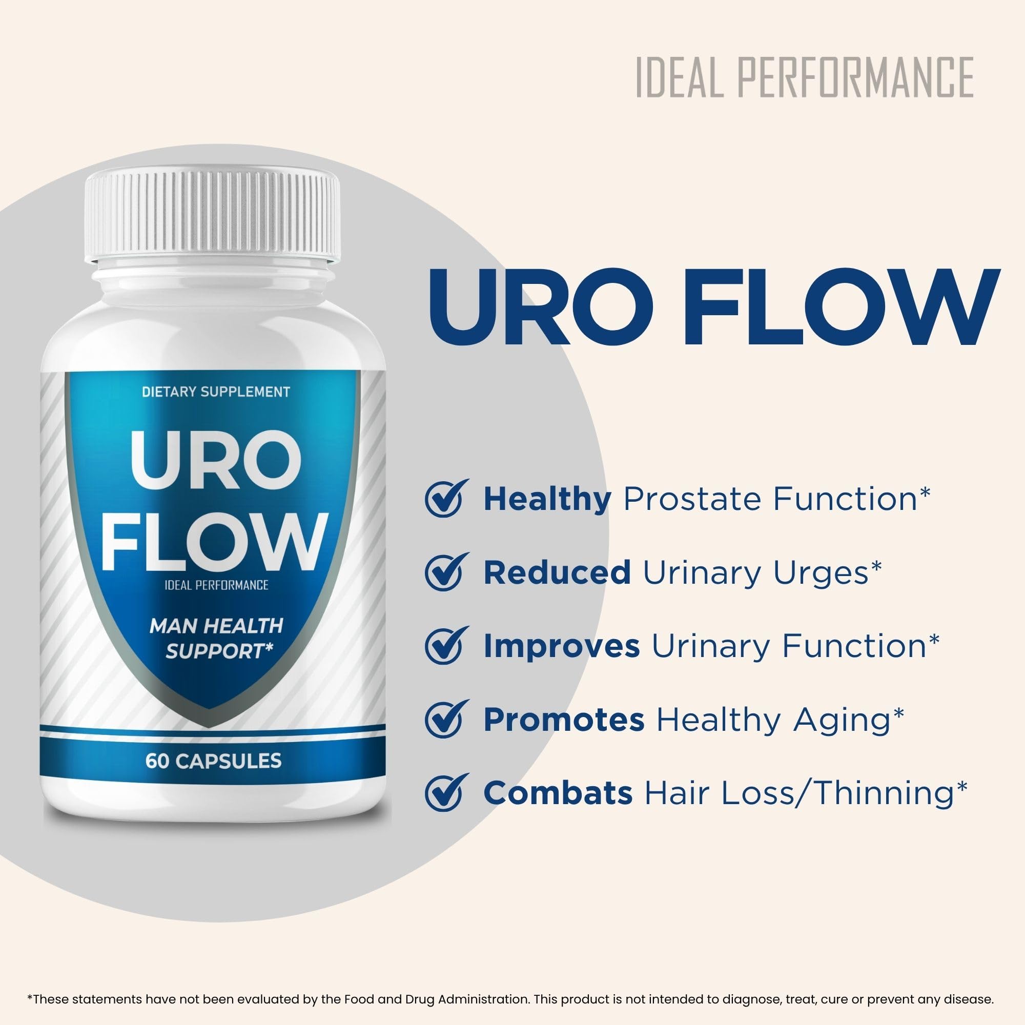 IDEAL PERFORMANCE Uroflow for Men Capsules close-up of capsules