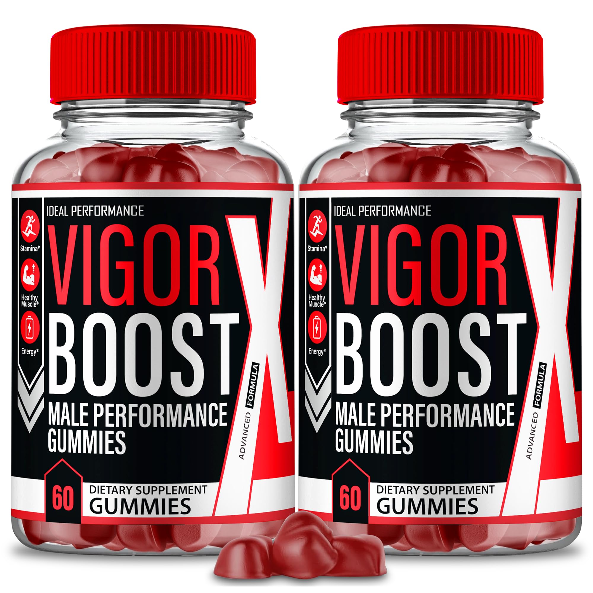 IDEAL PERFORMANCE Vigor support Gummies front view
