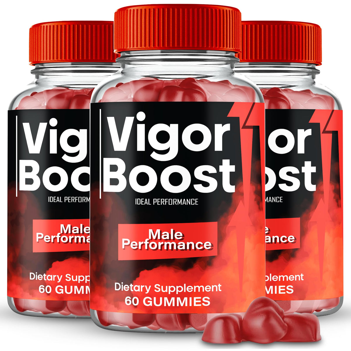 IDEAL PERFORMANCE Vigor support Gummies front view packaging