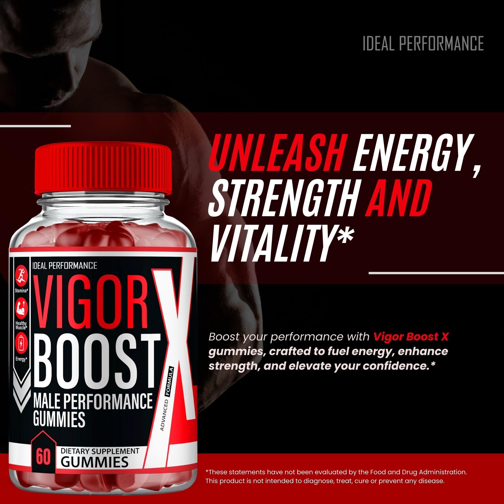 IDEAL PERFORMANCE Vigor support Gummies ingredients list