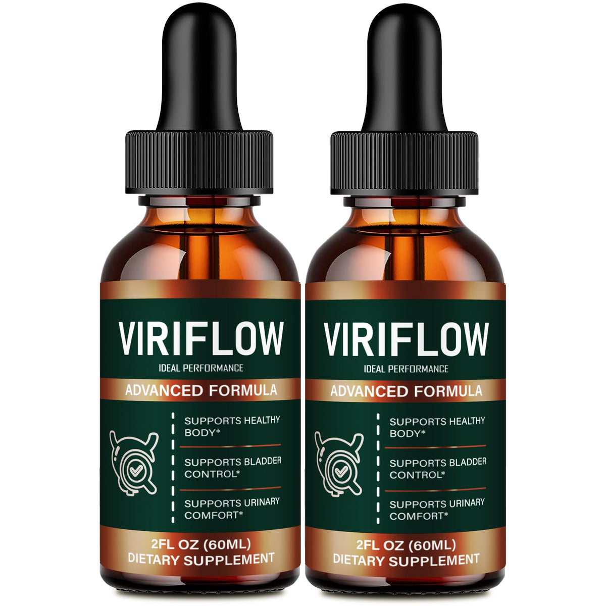 IDEAL PERFORMANCE ViriFlow Drops front view with dropper