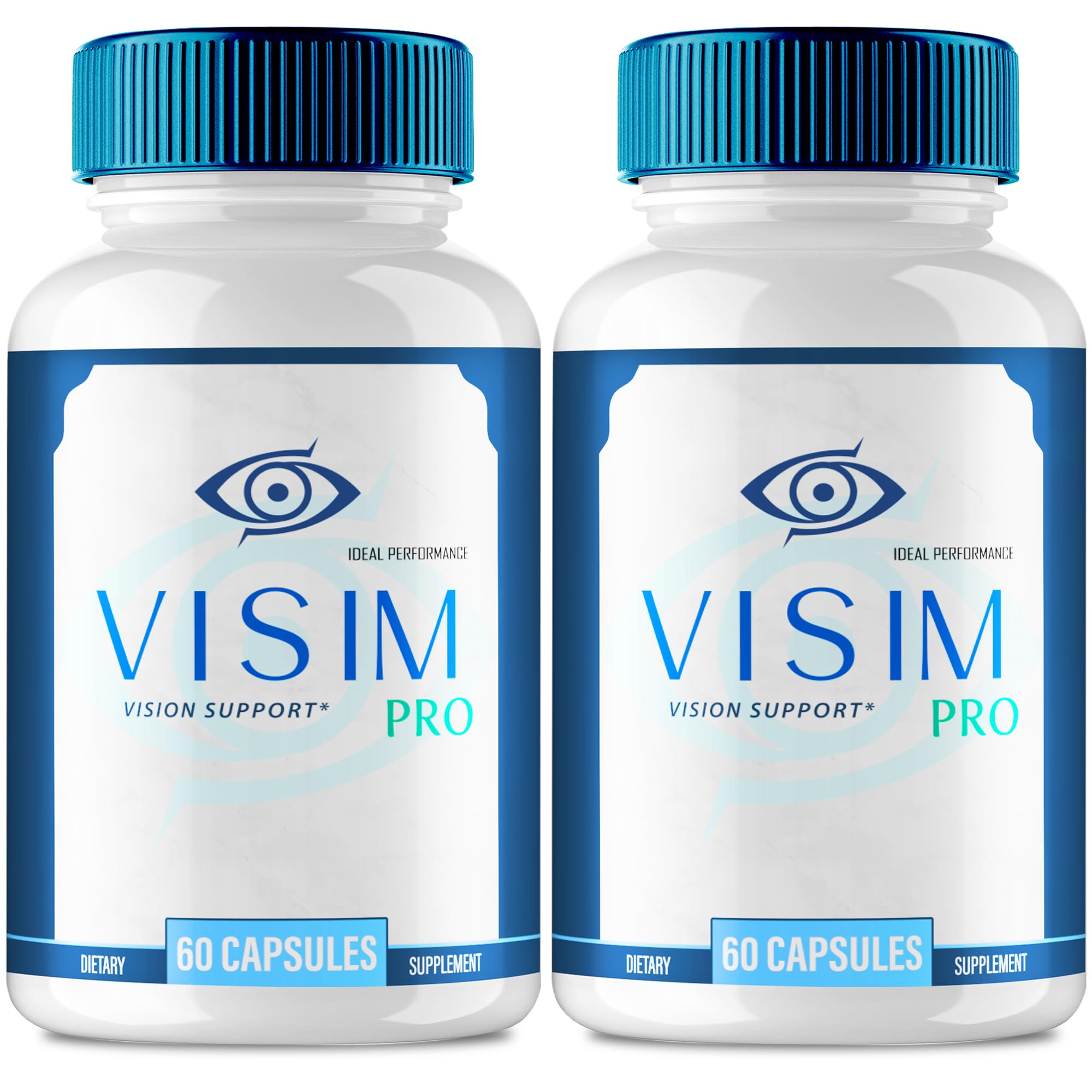 IDEAL PERFORMANCE Visim Pro Eye Health Supplement Capsules bottle front view