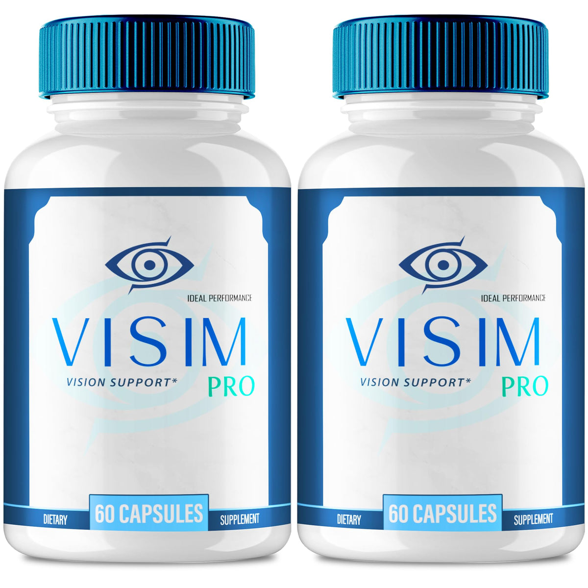 IDEAL PERFORMANCE Visim Pro Eye Health Supplement Capsules bottle front view