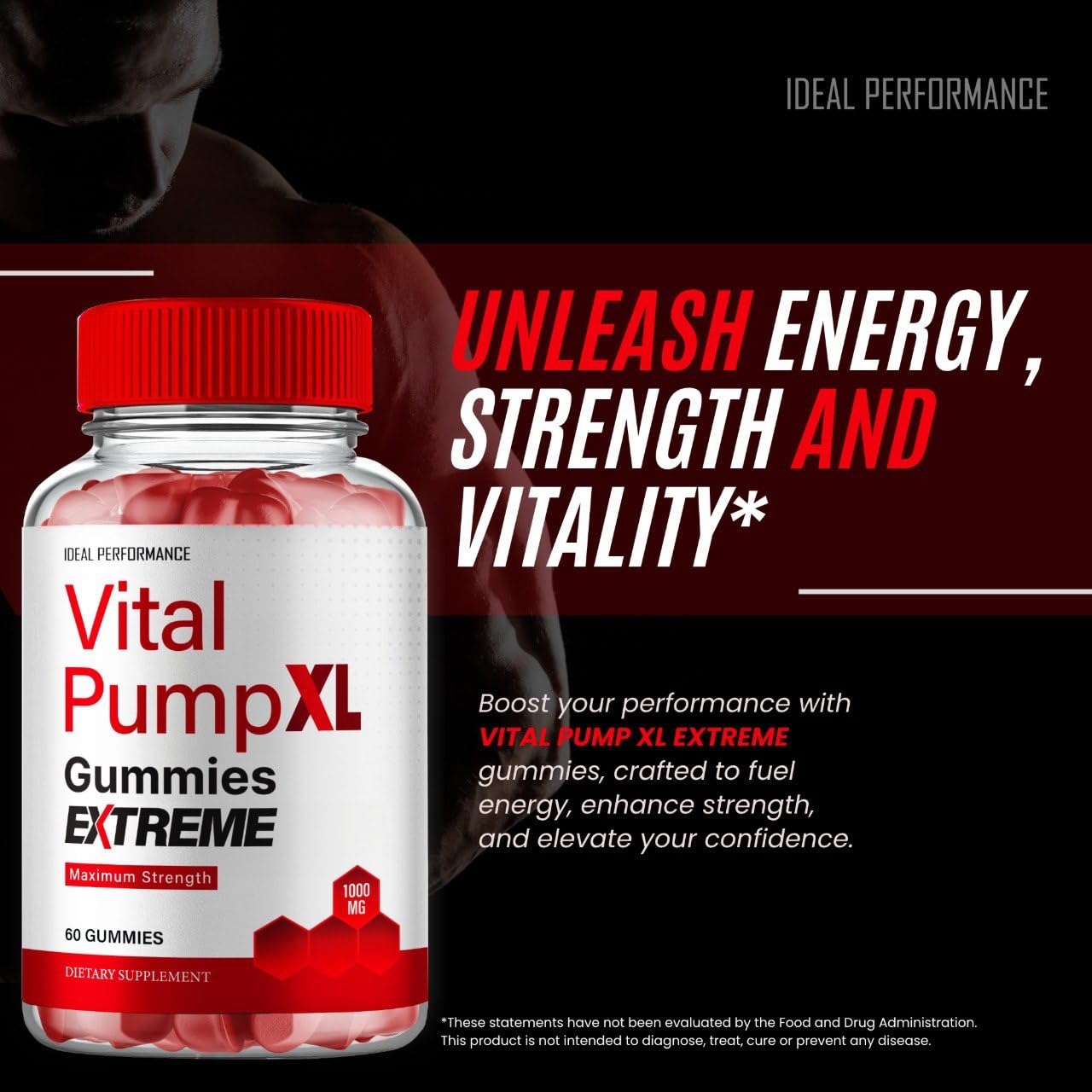 IDEAL PERFORMANCE Vital PumpXL Gummies on a table