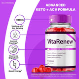 IDEAL PERFORMANCE VItaRenew ACV Gummies lifestyle shot with fresh fruit