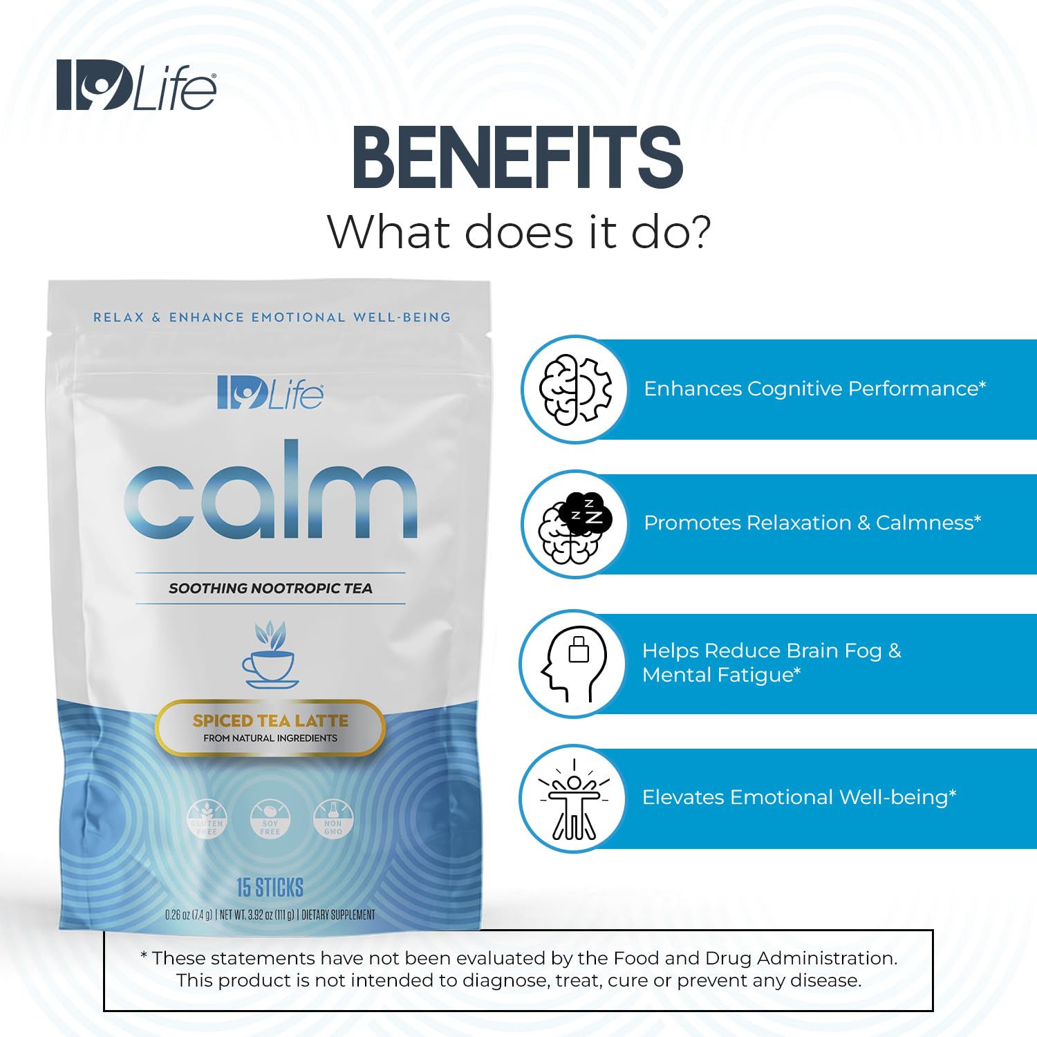 IDLife Calm supplement ingredients close-up