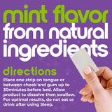 IDLife Sleep Strips mint flavour back view packaging