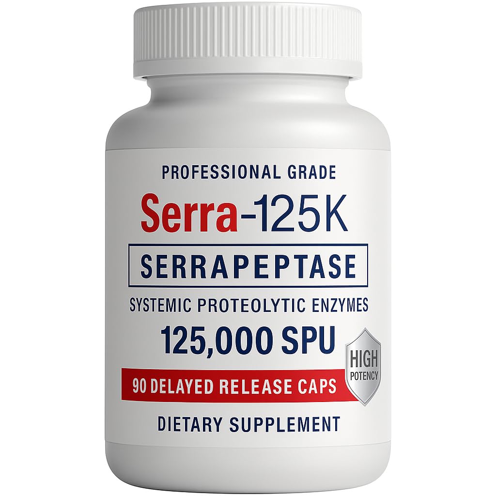 iEnzymes Serrapeptase Multi-Enzyme Supplement front view