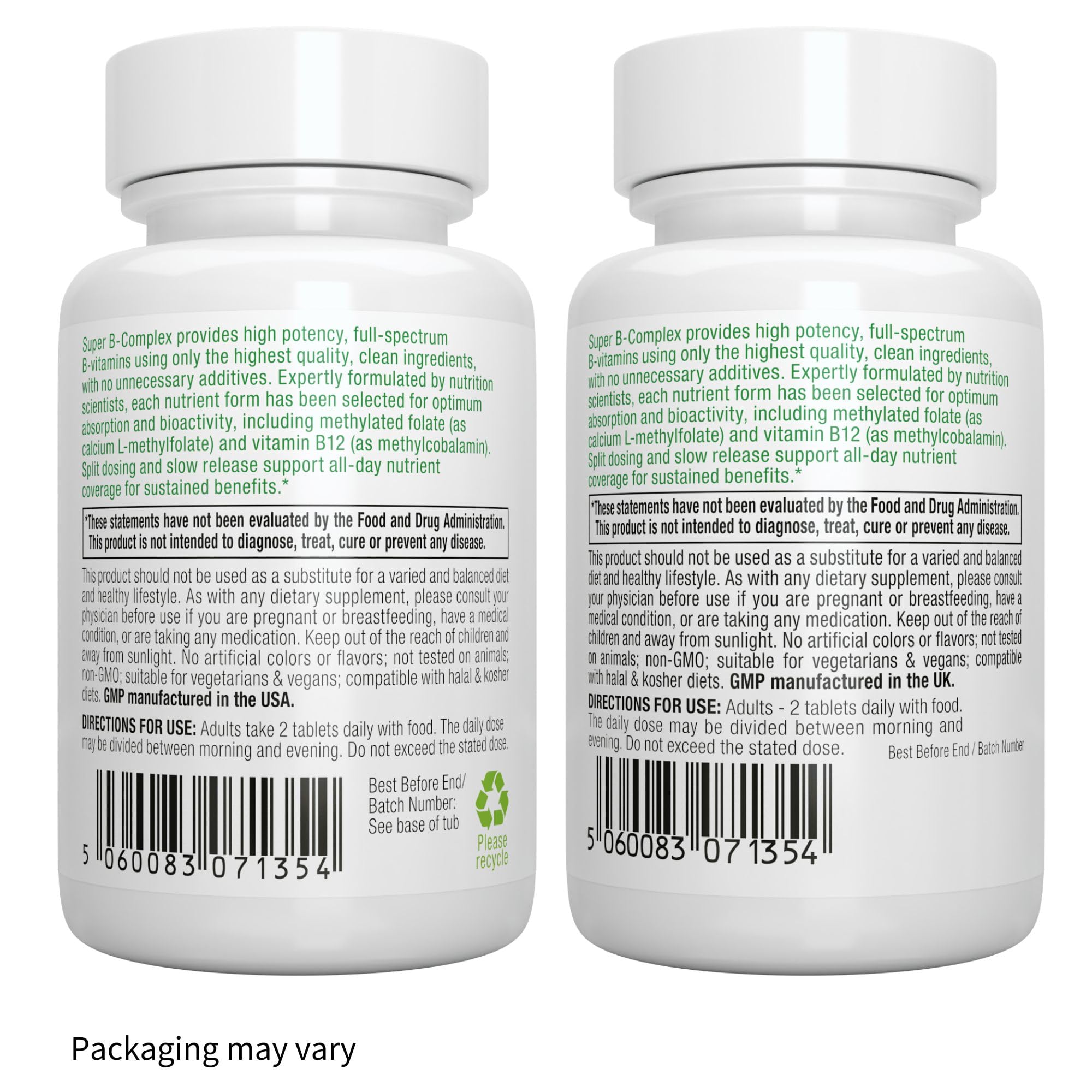 Igennus B-Complex bottle with a clean background