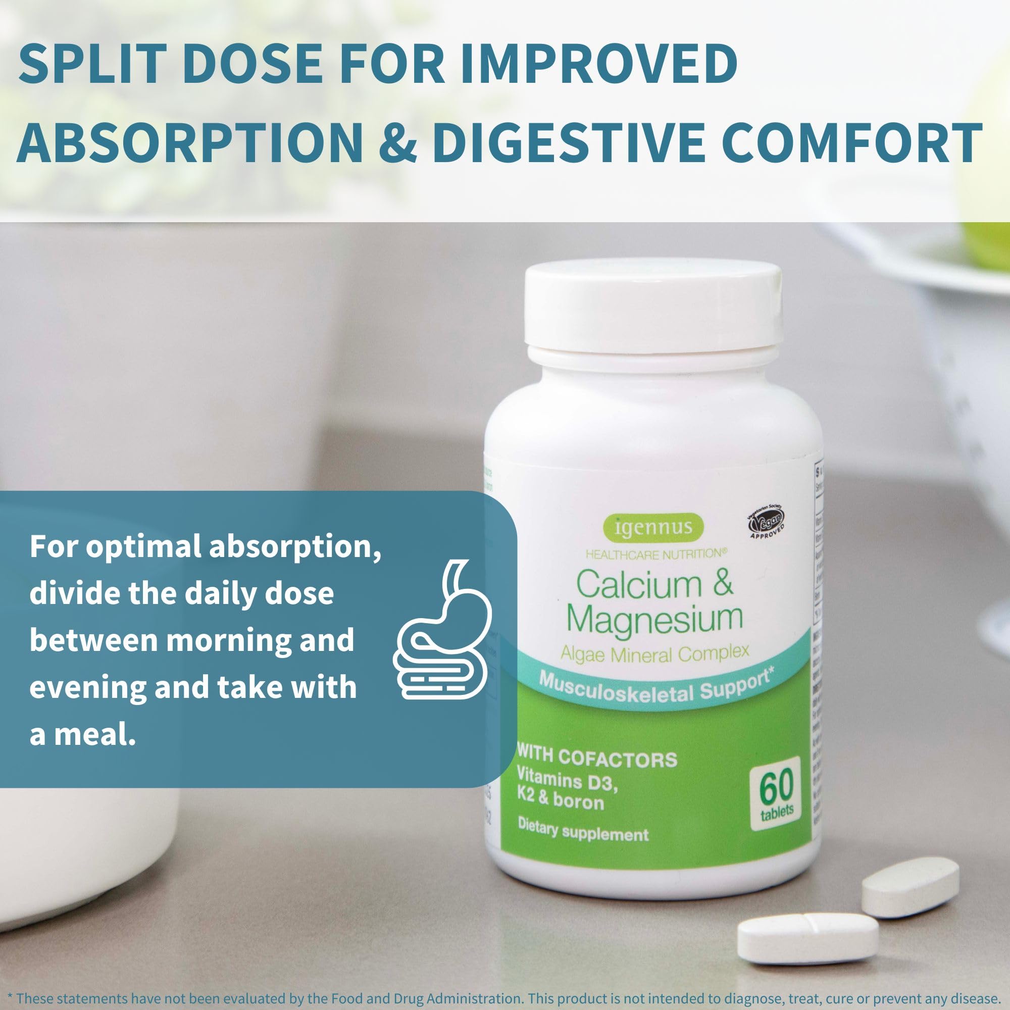 Igennus Calcium Magnesium Supplement ingredients list