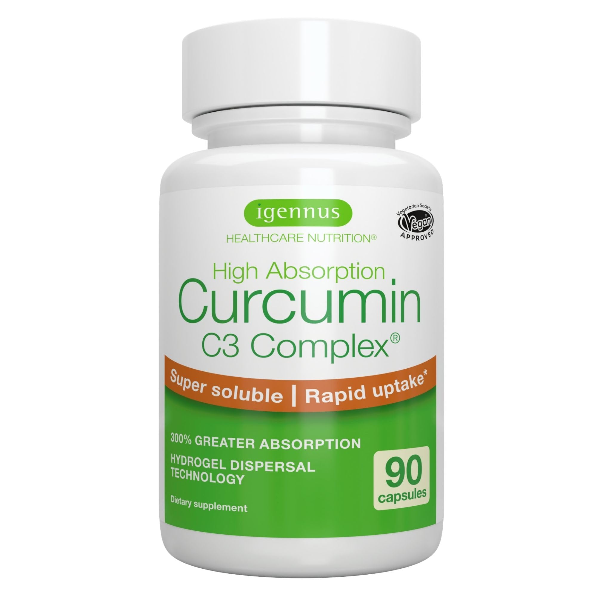 Igennus Curcumin C3 Complex 90 capsules front view