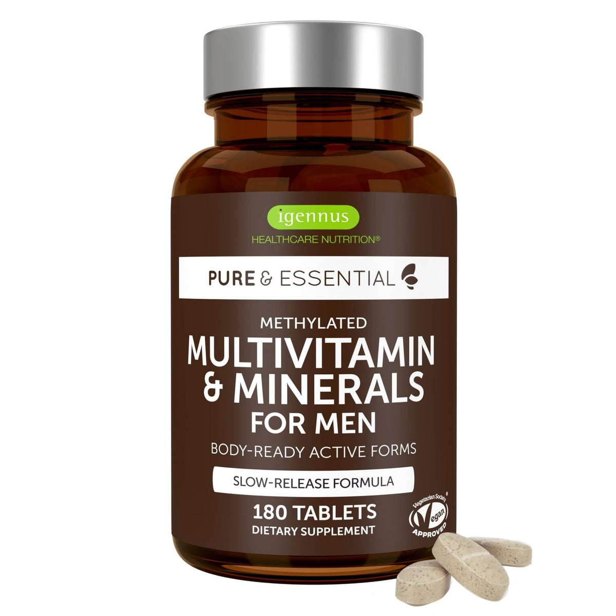 Igennus Healthcare Nutrition Multivitamin for Men front view of packaging