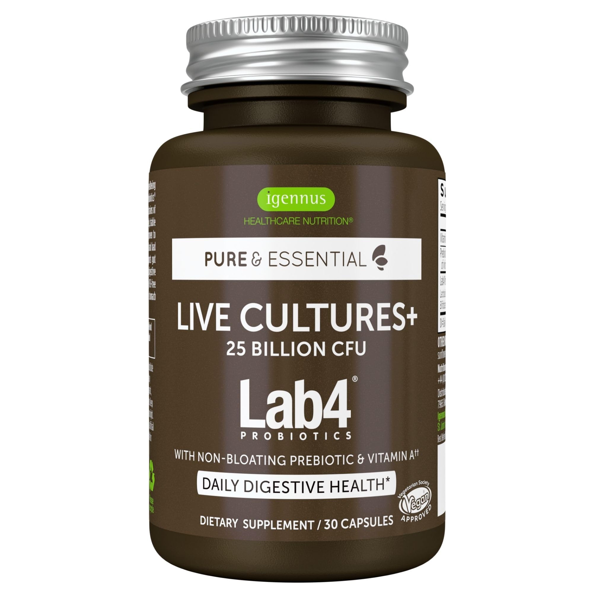 Igennus Healthcare Nutrition Probiotic Acidophilus Capsules front view